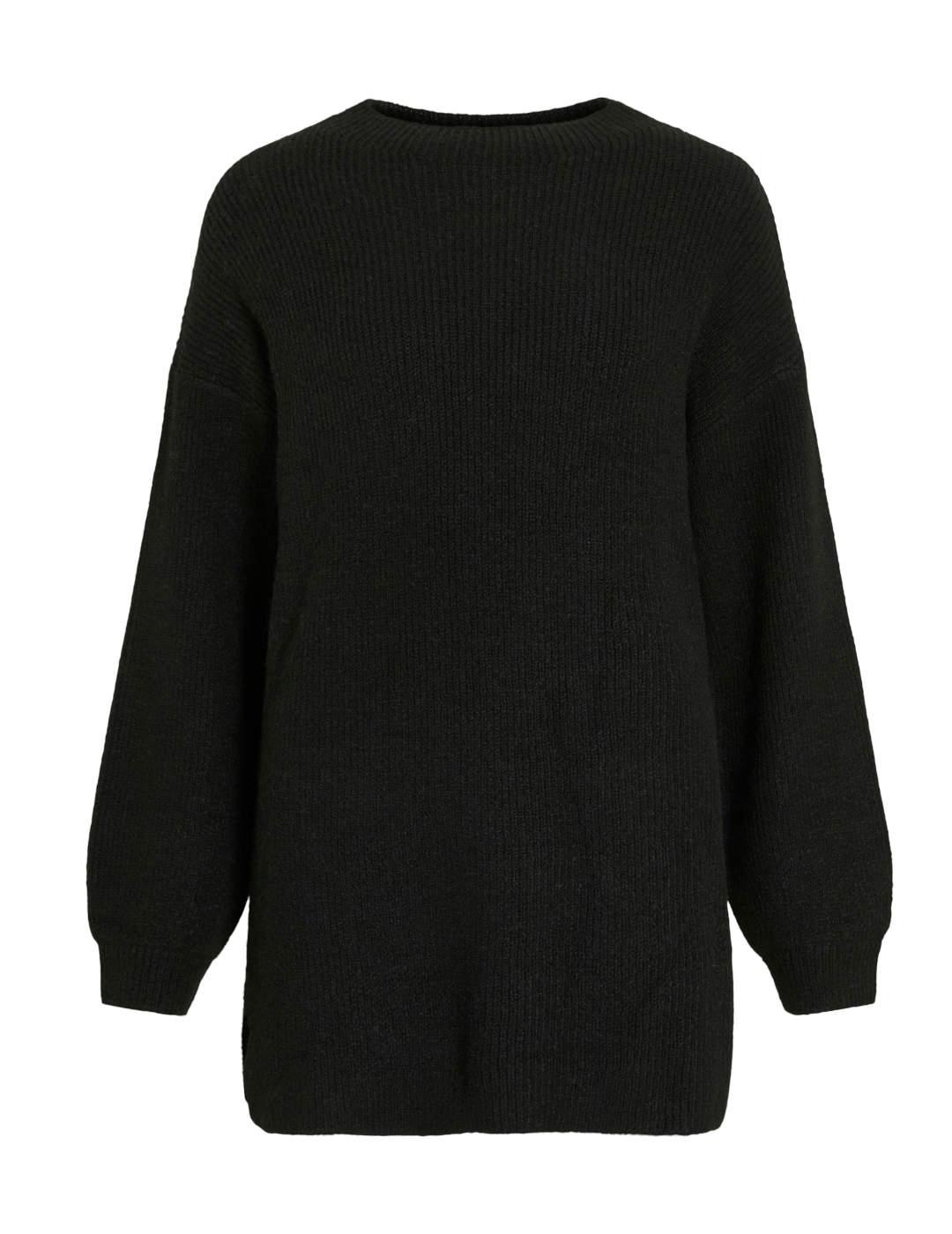 Jersey Vila Assia negro holgado manga abullonada de mujer