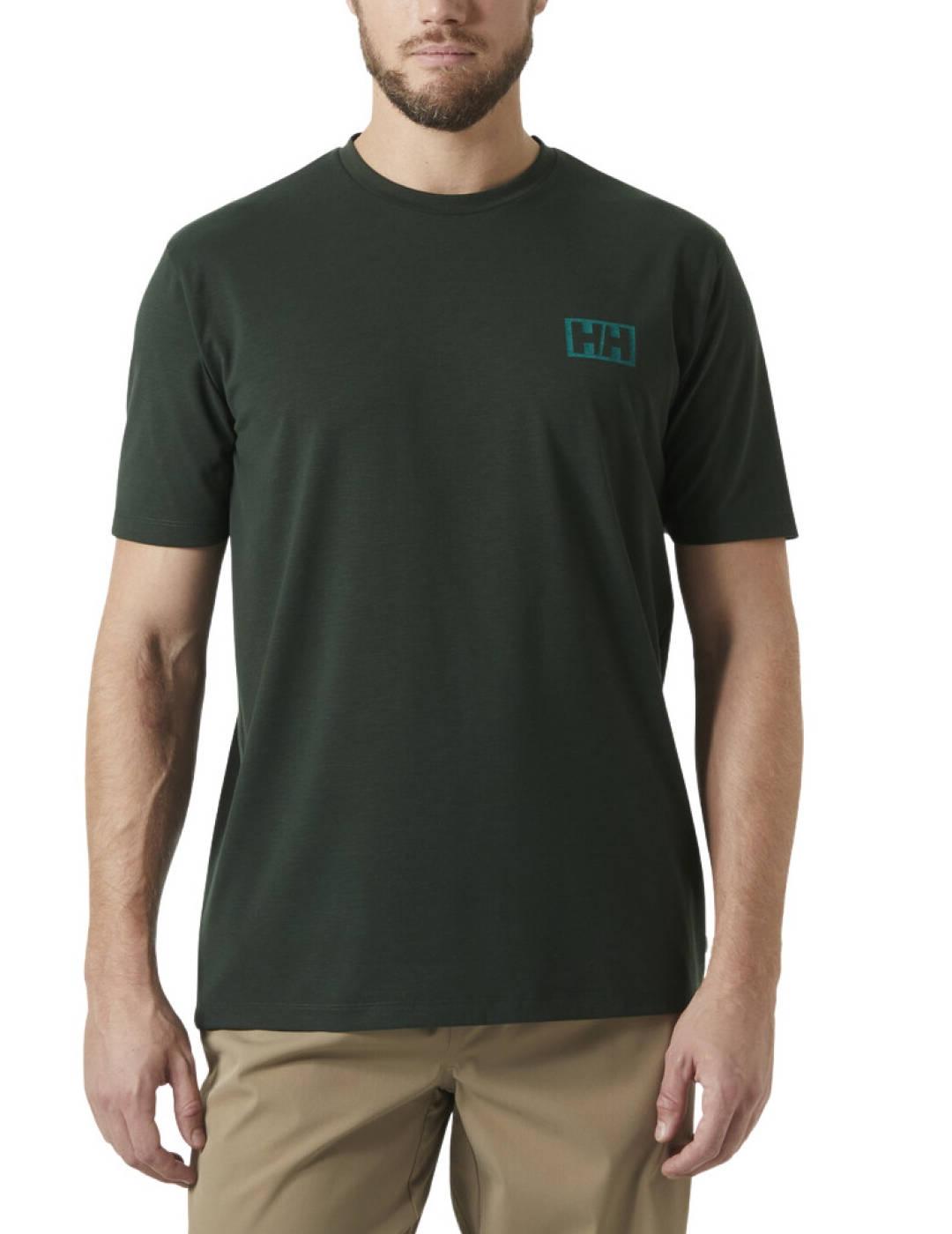 Camiseta Helly Hansen Skog logo espalda para hombre