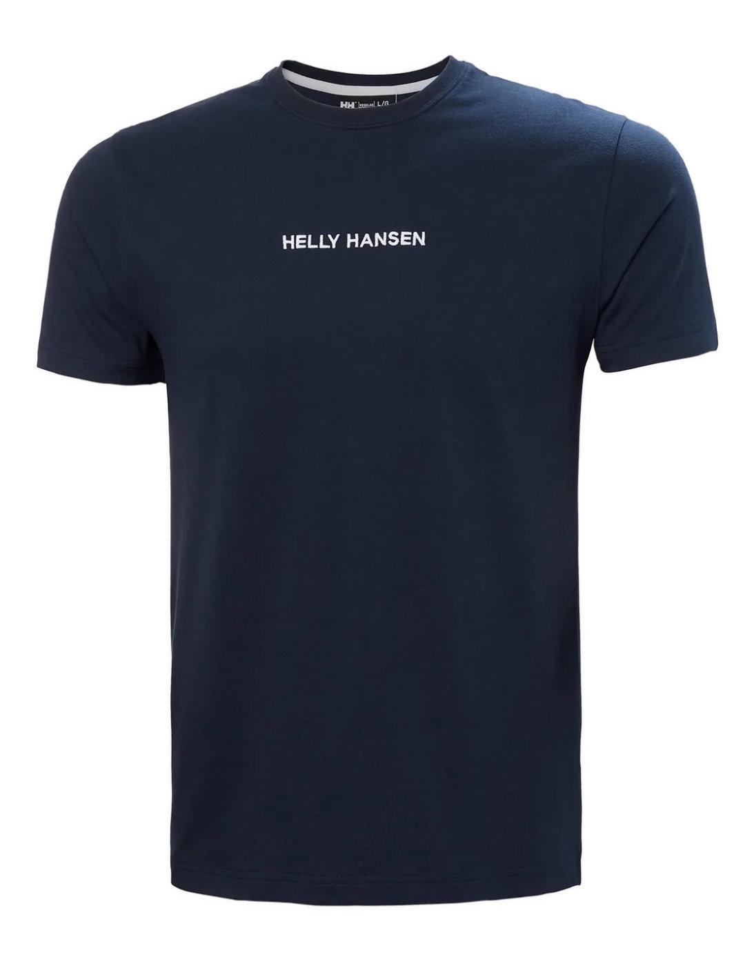 Camiseta Helly Hansen Core azul marino para hombre