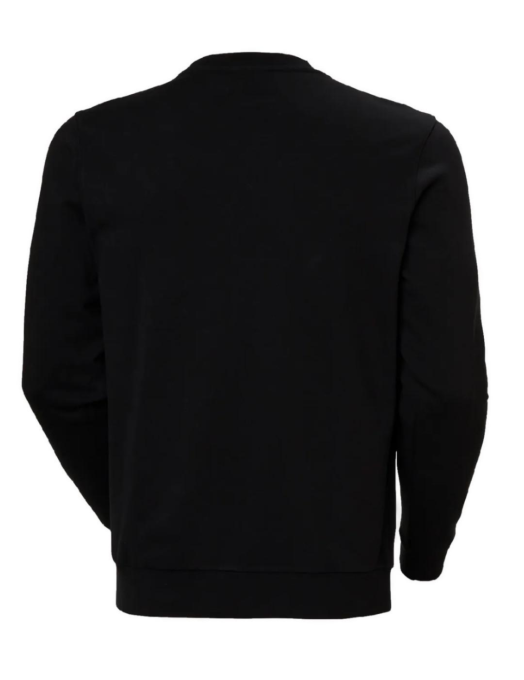 Sudadera Helly Hansen Logo crew negra logo de hombre