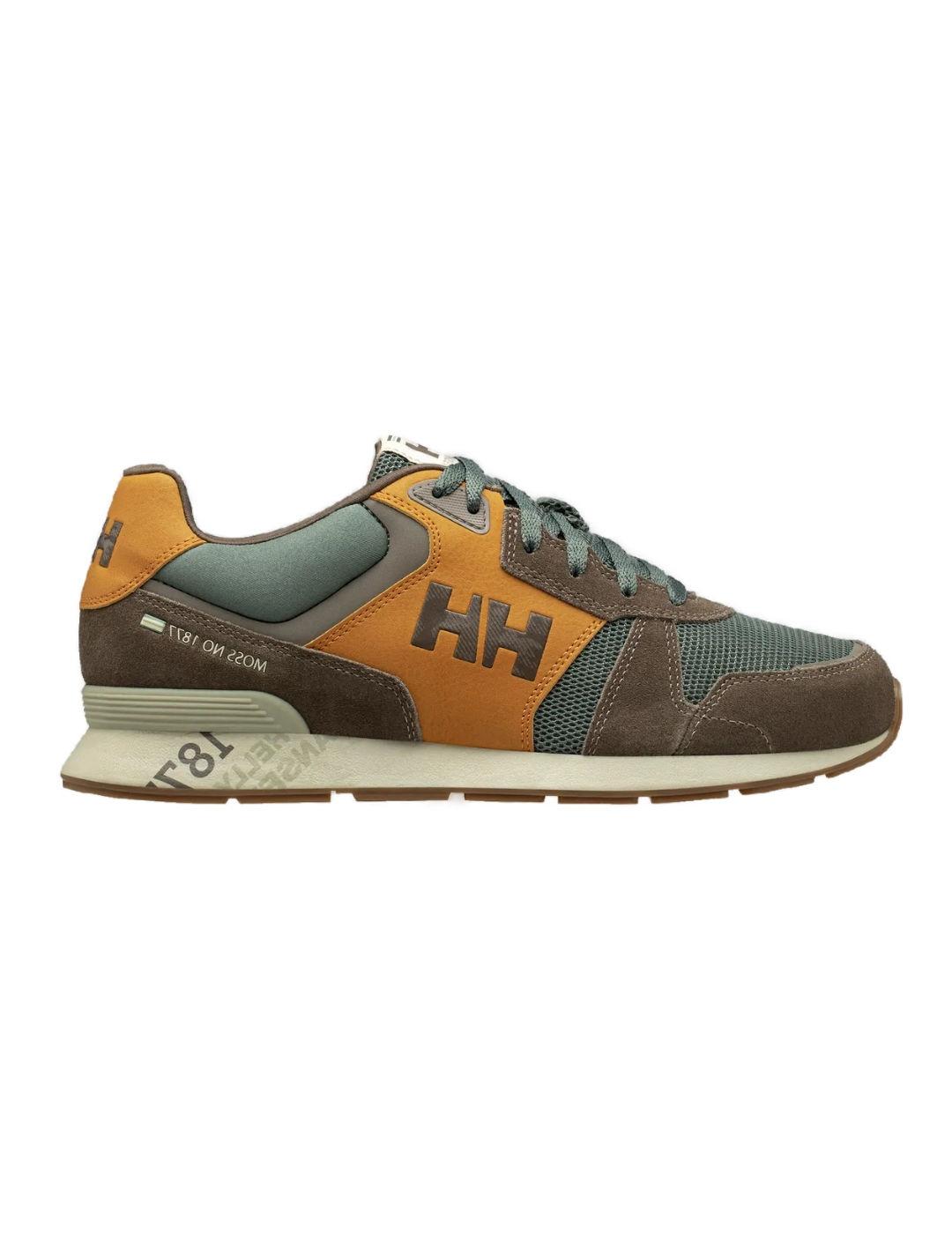 Zapatillas Helly Hansen Anakin piel gamuza verdes de hombre