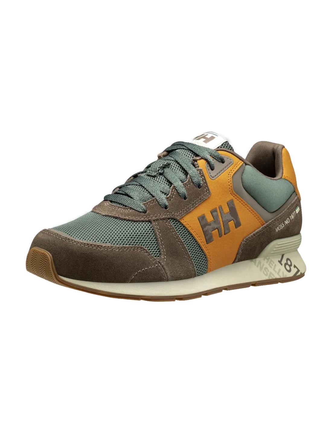 Zapatillas Helly Hansen Anakin piel gamuza verdes de hombre