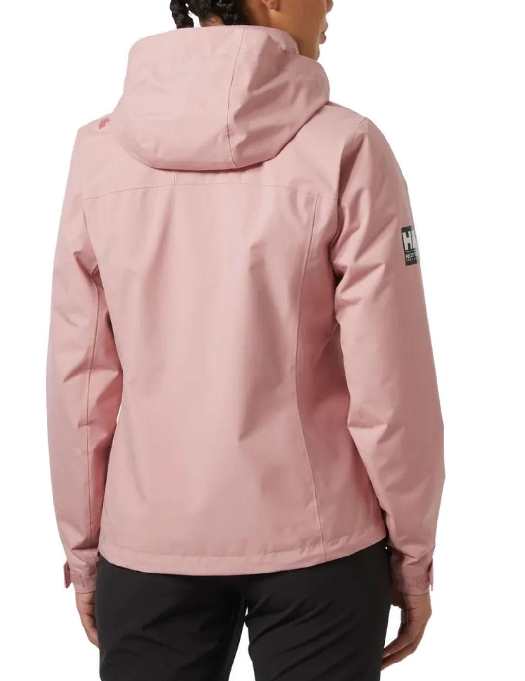 Chaqueta Helly Hansen Crew rosa cortavientos polar de mujer