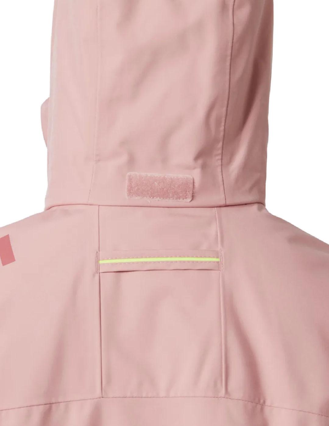 Chaqueta Helly Hansen Crew rosa cortavientos polar de mujer