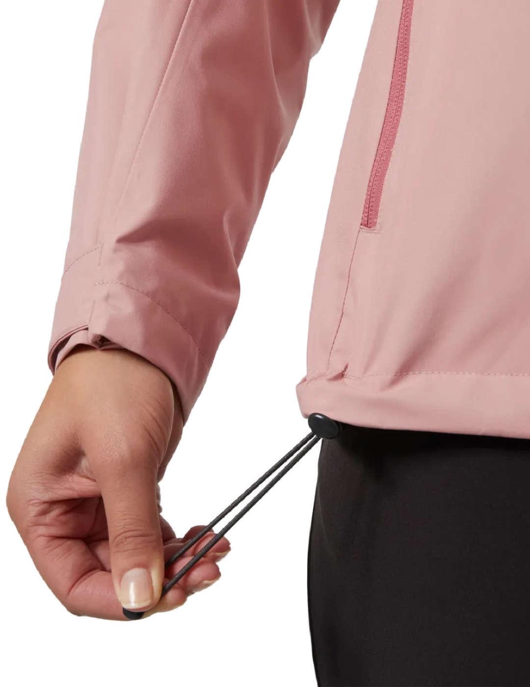 Chaqueta Helly Hansen Crew rosa cortavientos polar de mujer