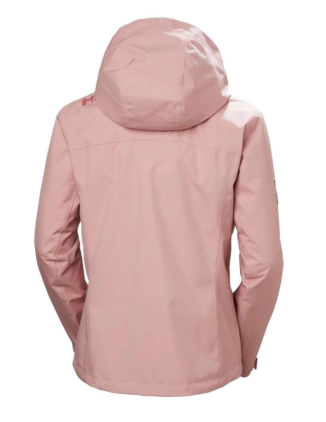 Chaqueta Helly Hansen Crew rosa cortavientos polar de mujer