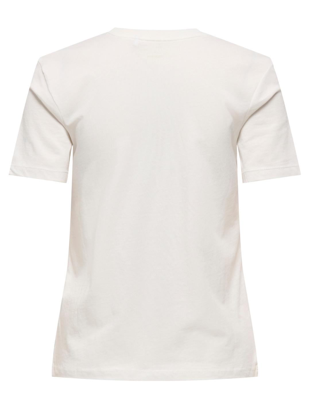 Camiseta Only Nita blanca cerezas manga corta para mujer