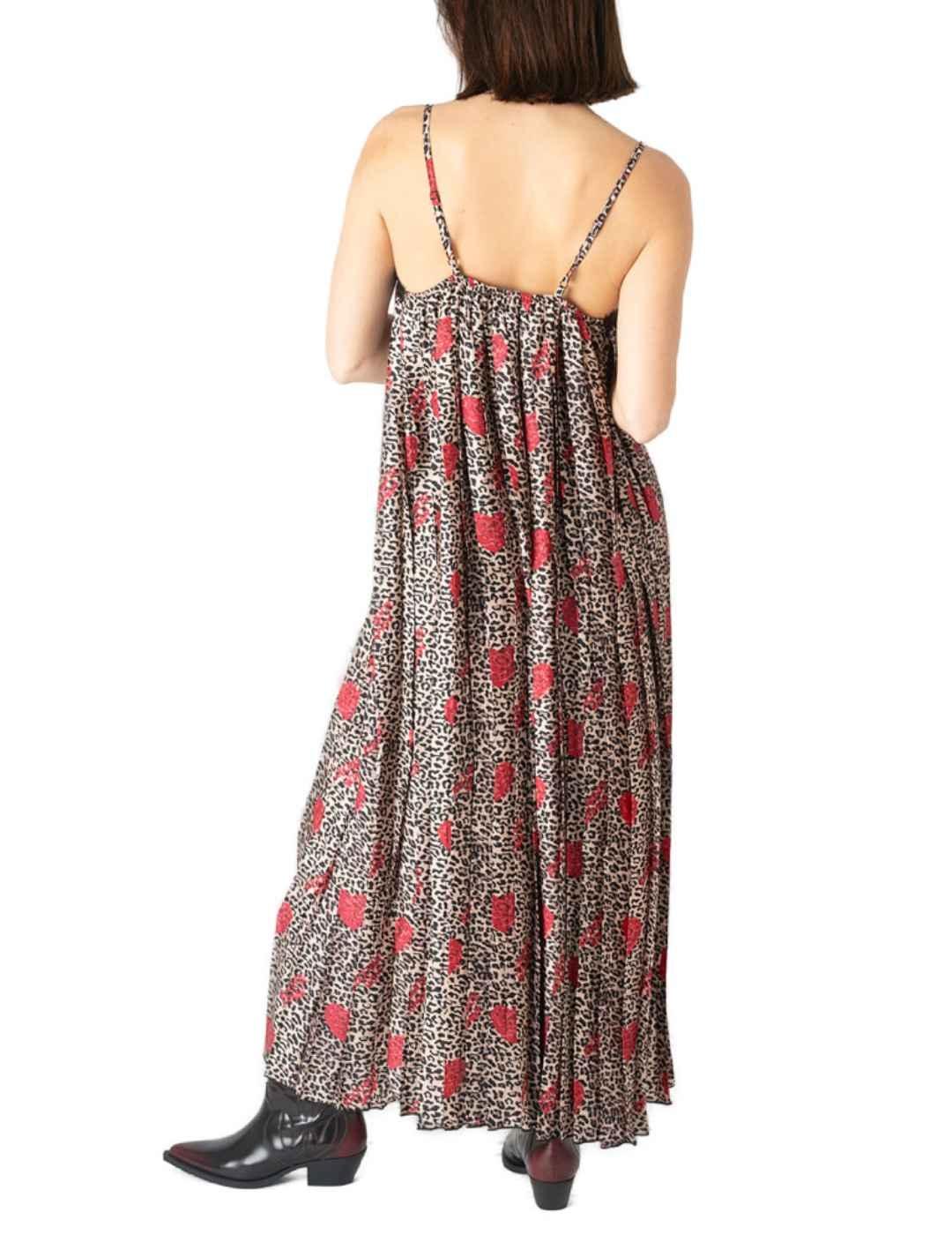 Vestido Animosa Rockmantic Womanroja leopardo para mujer