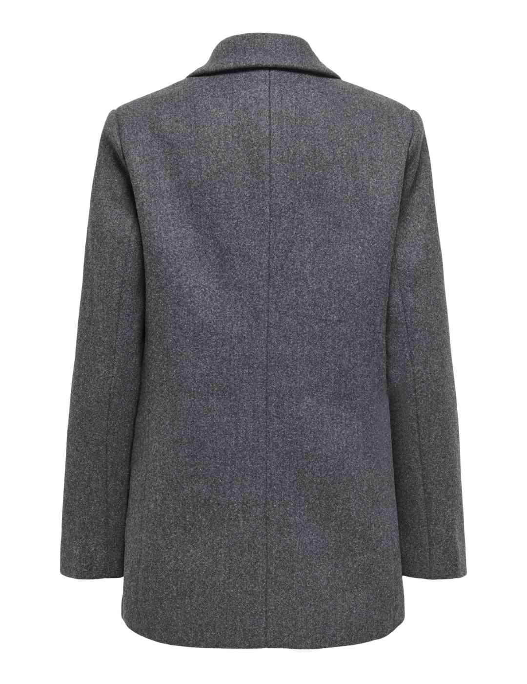 Abrigo Only Blake gris paño afieltrado para mujer
