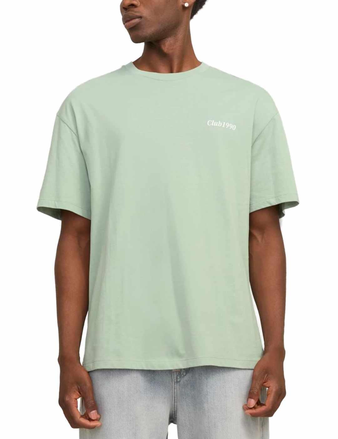 Camiseta Jack&Jones Bradley verde agua manga corta de hombre