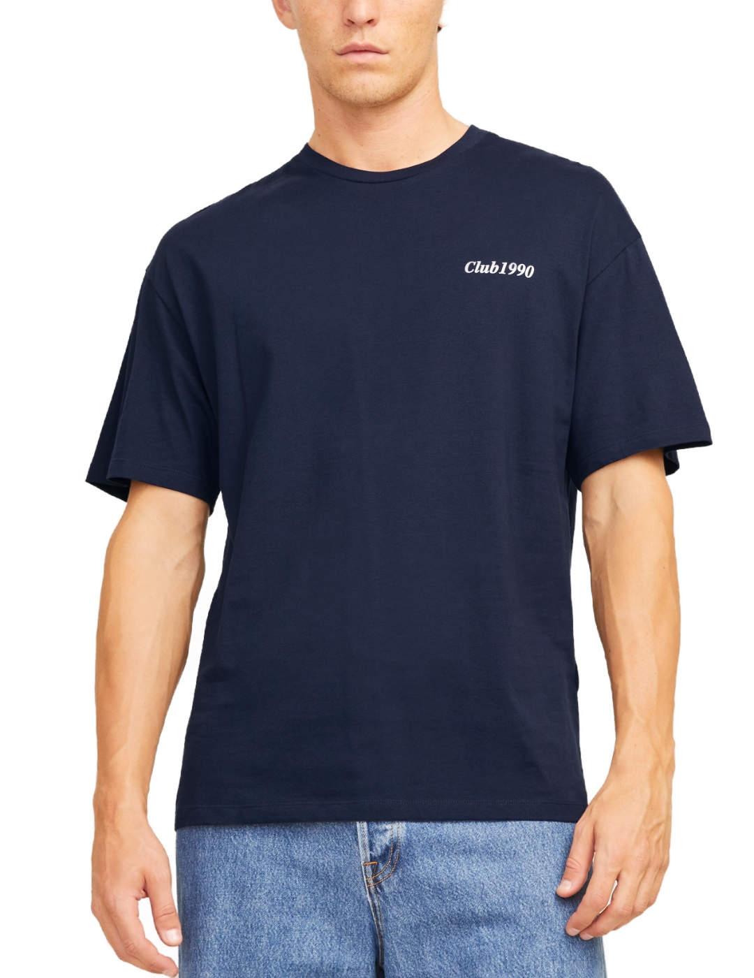 Camiseta Jack&Jones Bradley marino manga corta para hombre