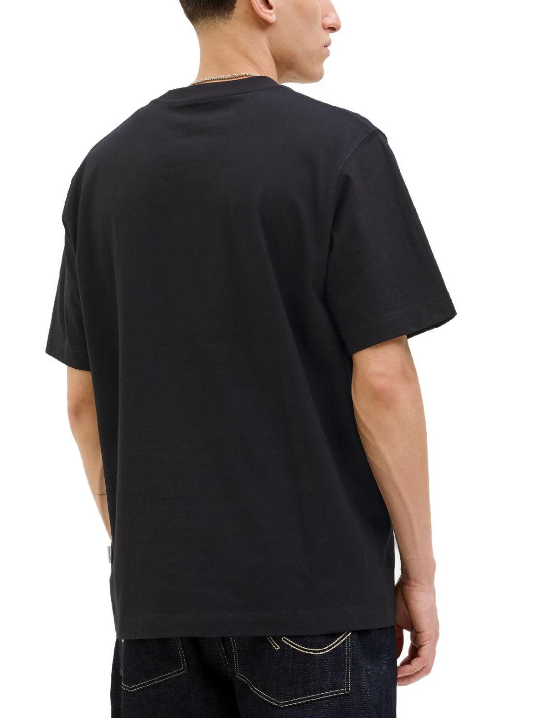 Camiseta Jack&Jones Norrebro negra manga corta para hombre