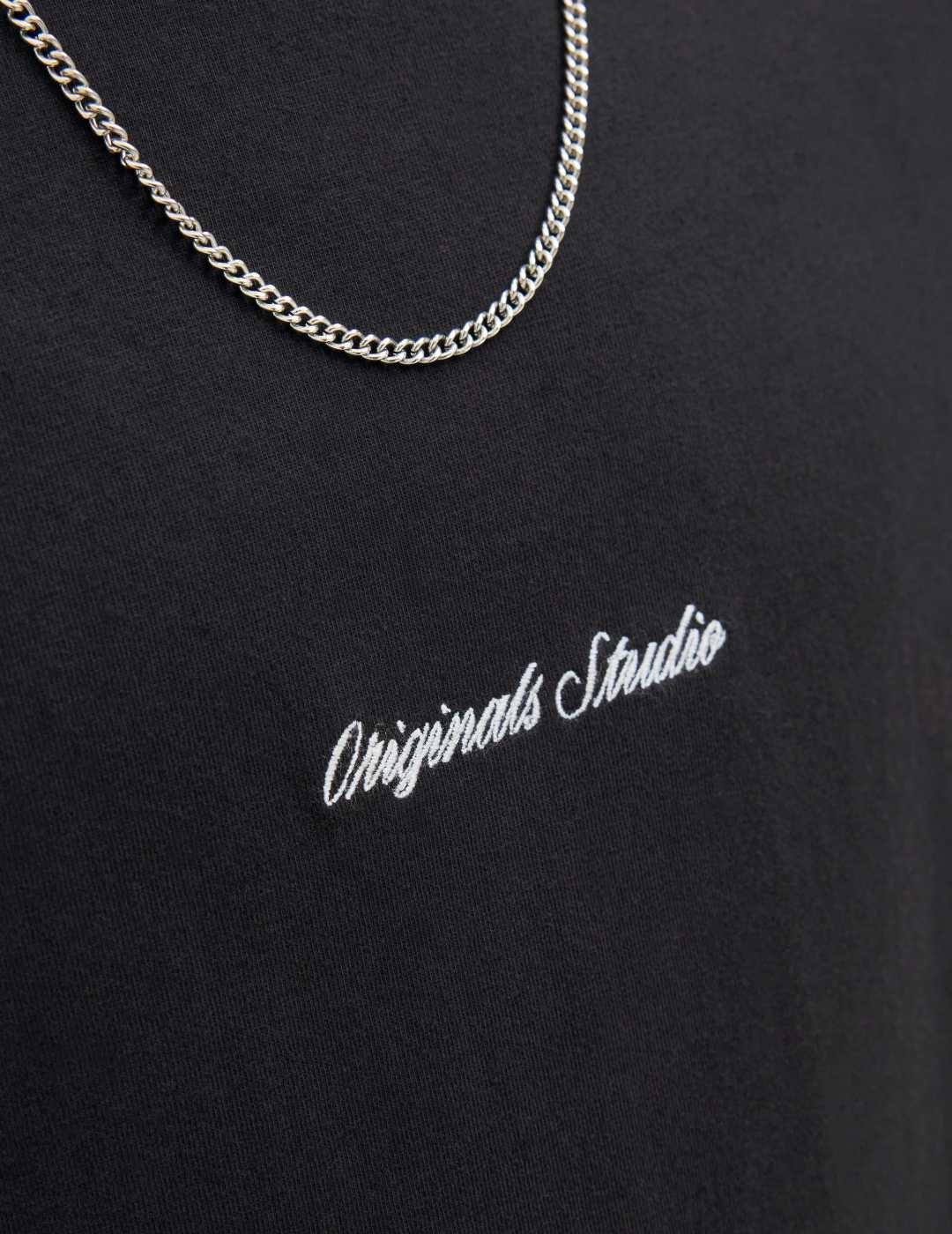 Camiseta Jack&Jones Norrebro negra manga corta para hombre