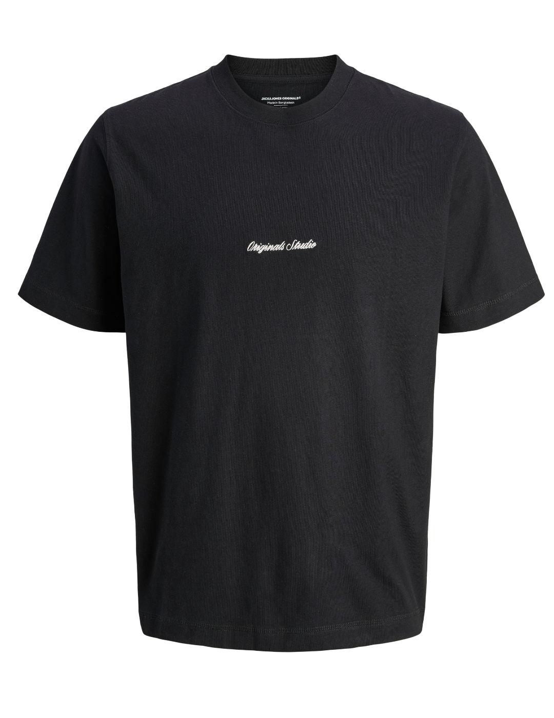 Camiseta Jack&Jones Norrebro negra manga corta para hombre
