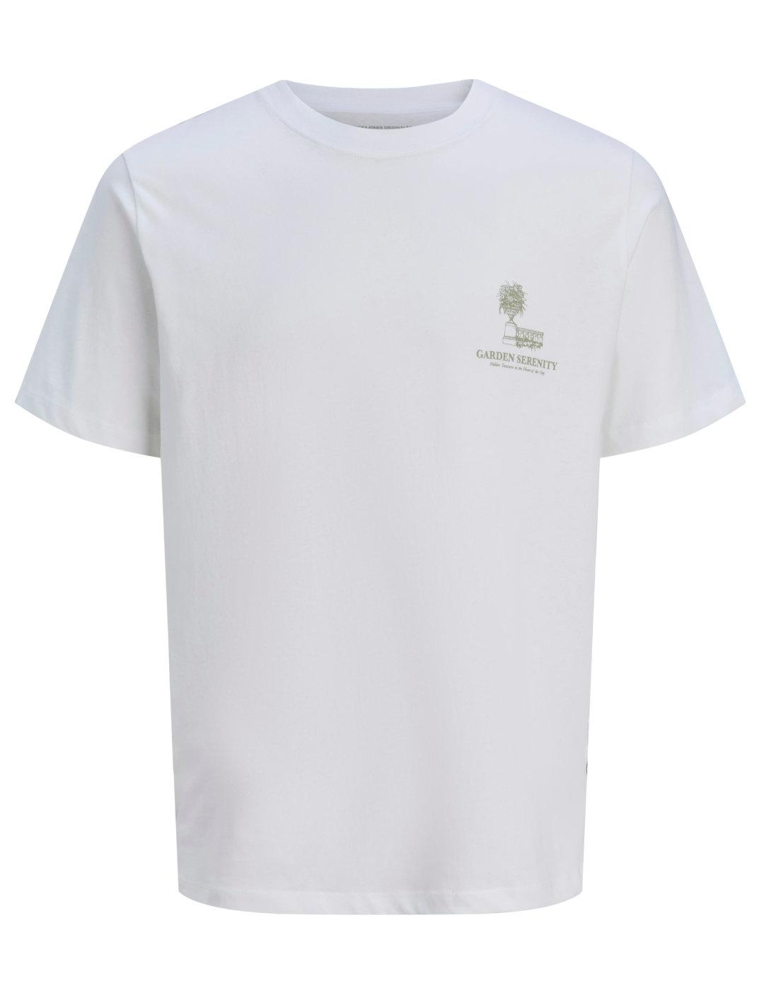 Camiseta Jack&Jones Billyburg blanca manga corta de hombre