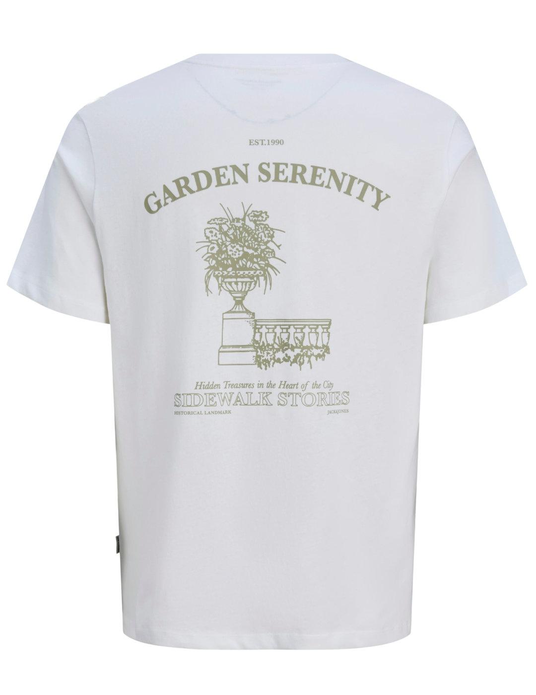 Camiseta Jack&Jones Billyburg blanca manga corta de hombre