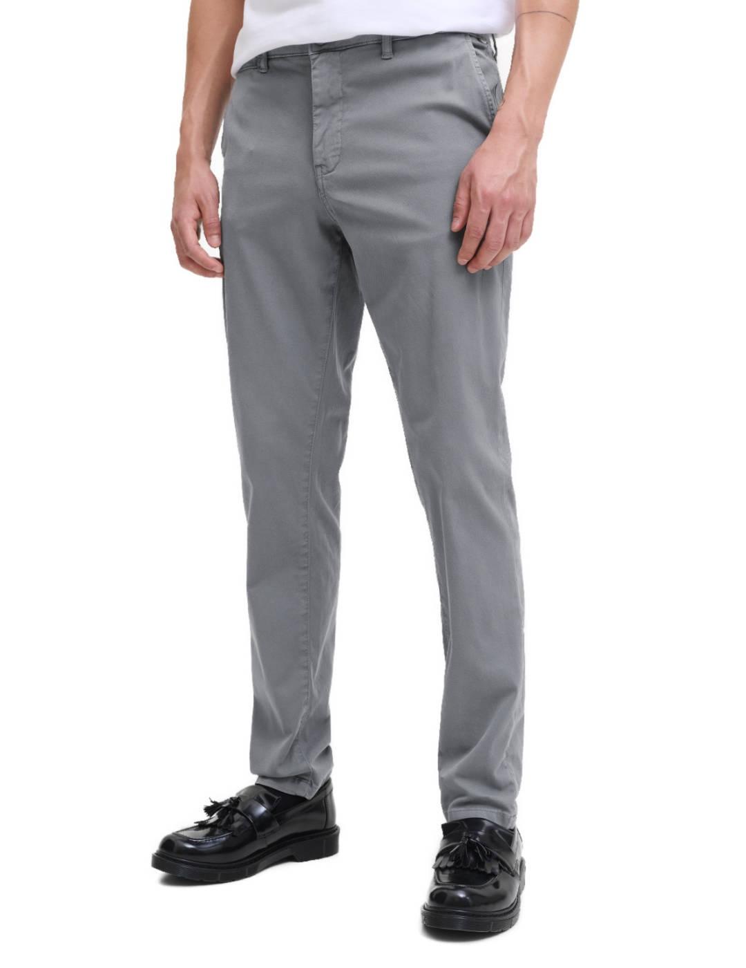 Pantalón Jack&Jones Marco chino gris slim fit para hombre