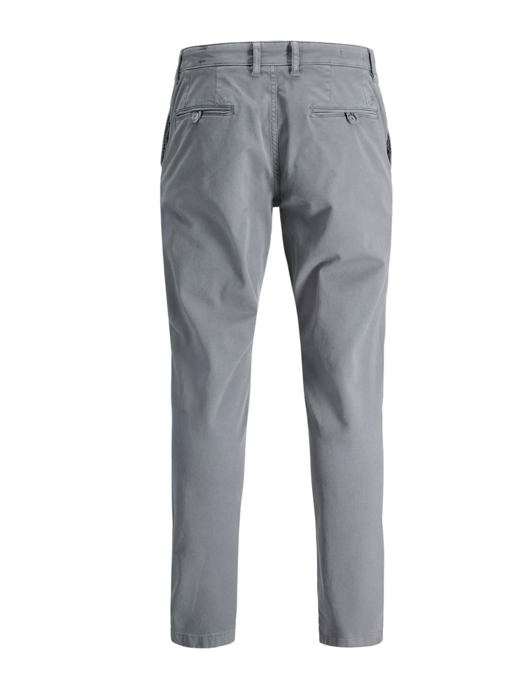 Pantalón Jack&Jones Marco chino gris slim fit para hombre