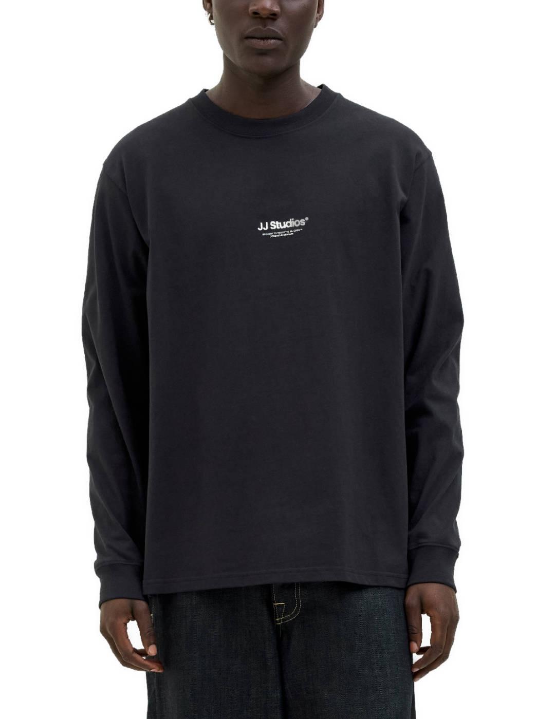 Camiseta Jack&Jones Soho manga larga negra para hombre