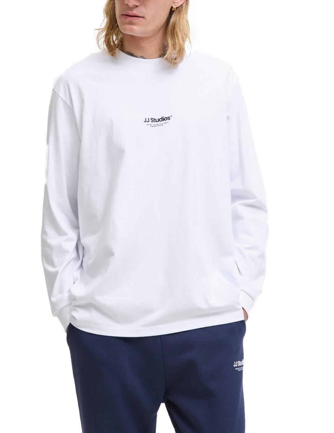 Camiseta Jack&Jones Soho manga larga blanca para hombre