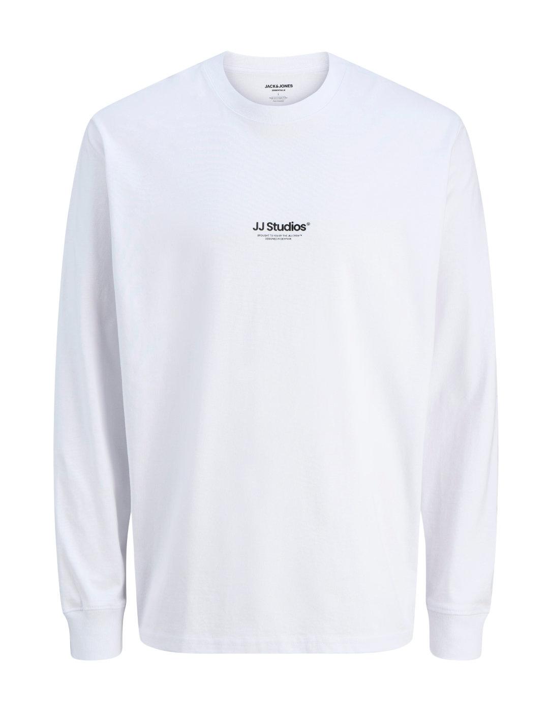 Camiseta Jack&Jones Soho manga larga blanca para hombre