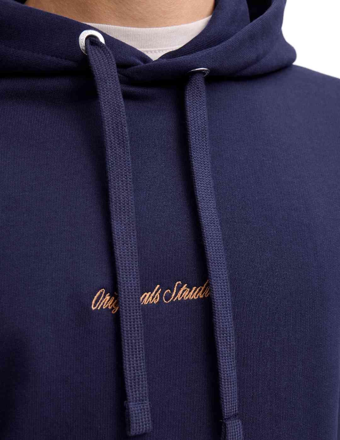 Sudadera Jack&Jones Norrebro azul capucha para hombre