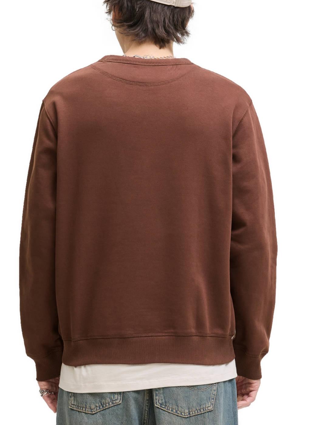 Sudadera Jack&Jones Norrebro marrón para hombre