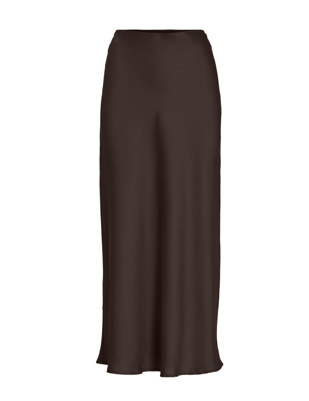 Falda Vila Ellette marrón para mujer-&