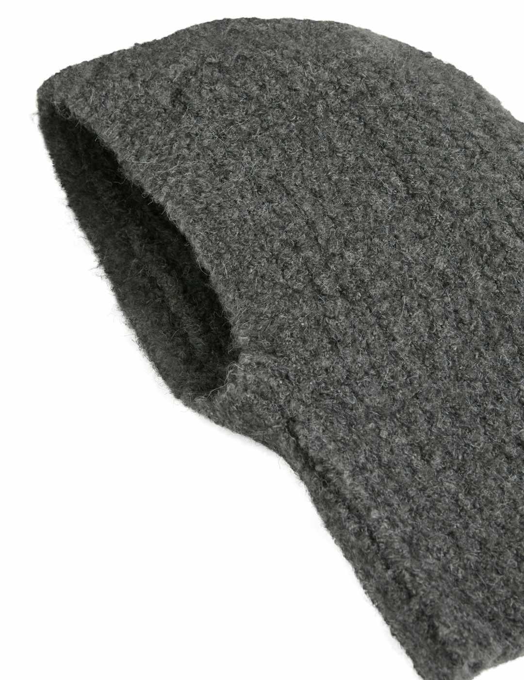 Pasamontañas Vila Janis gris punto para mujer