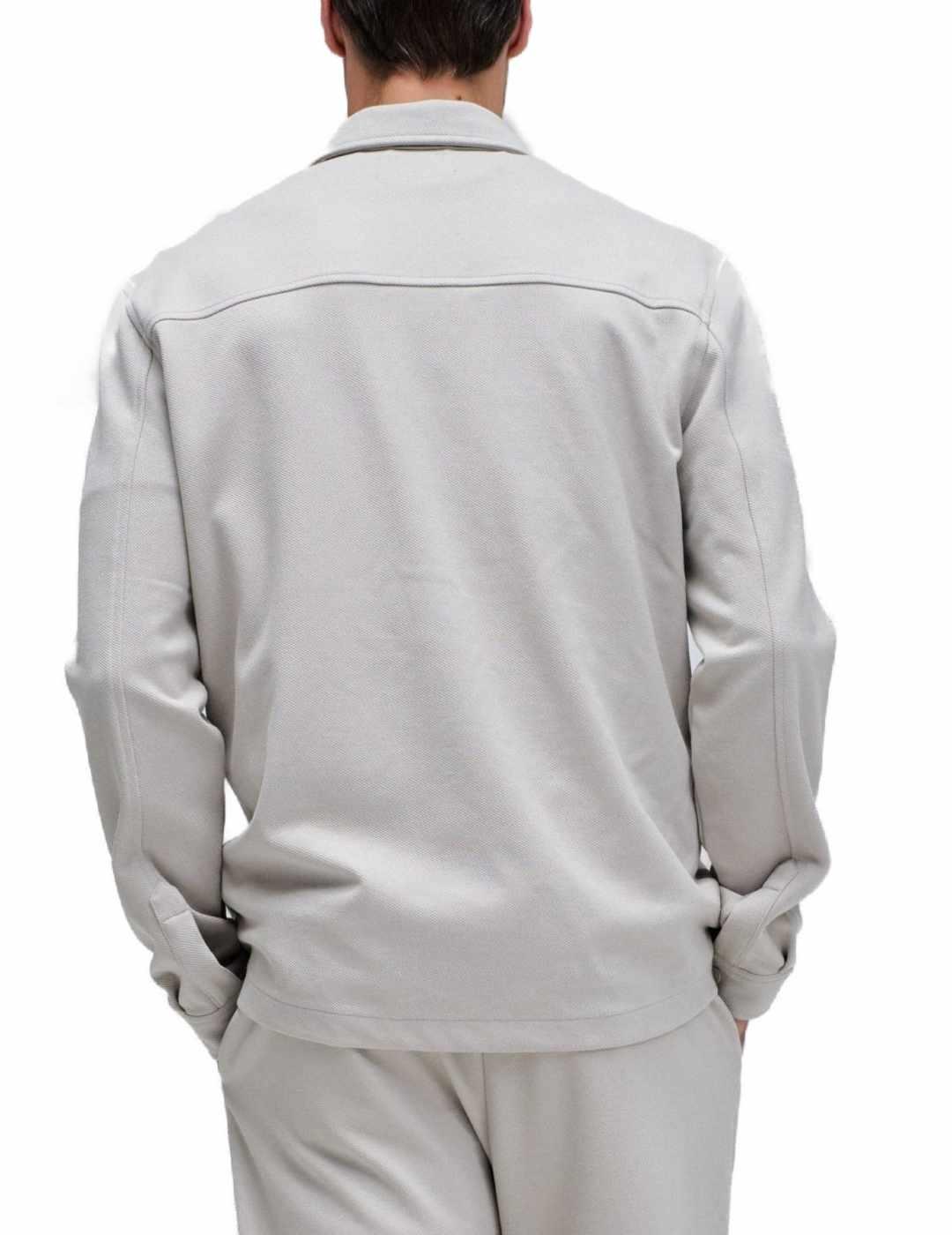 Camisa Salsa con botones a presión beige de hombre