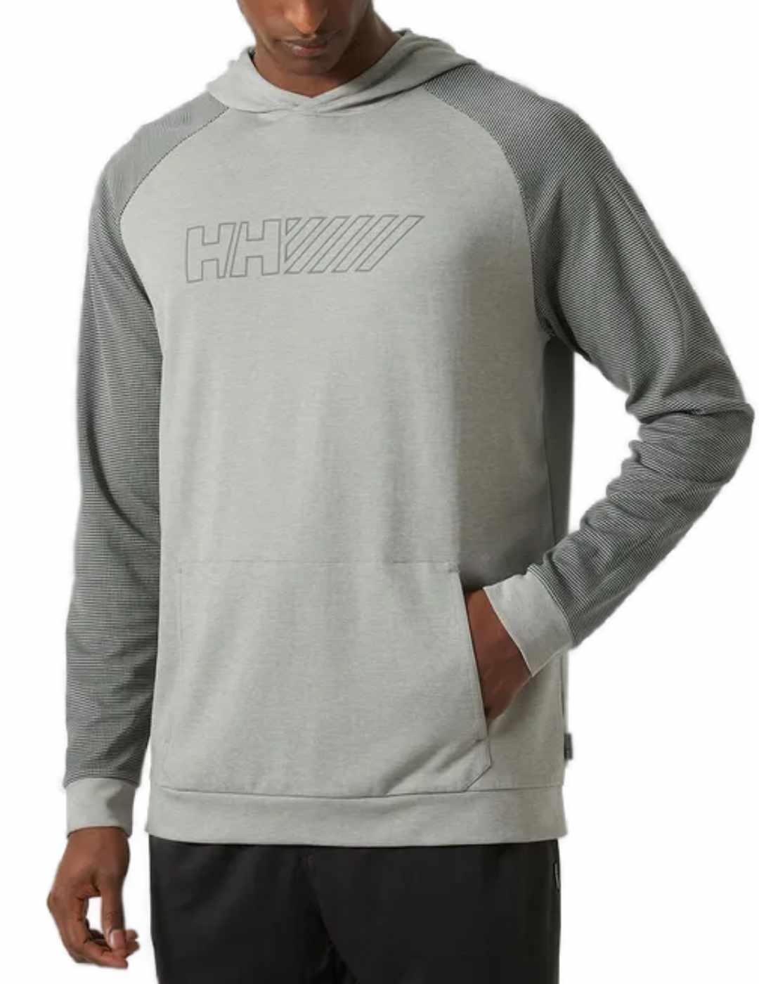 Sudadera Helly Hansen Lifa gris con capucha para hombre