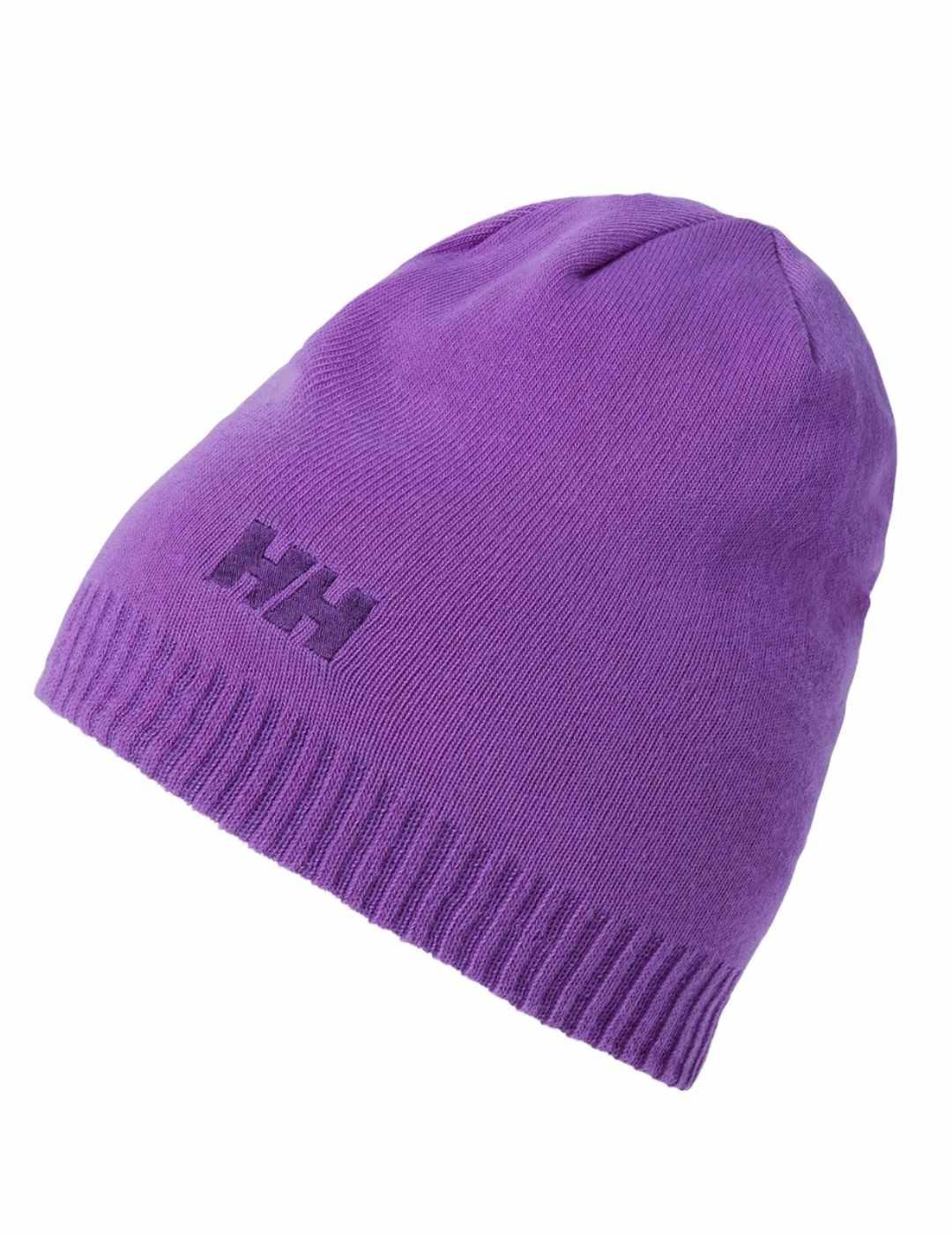 Gorro Helly Hansen Beanie morado de punto unisex