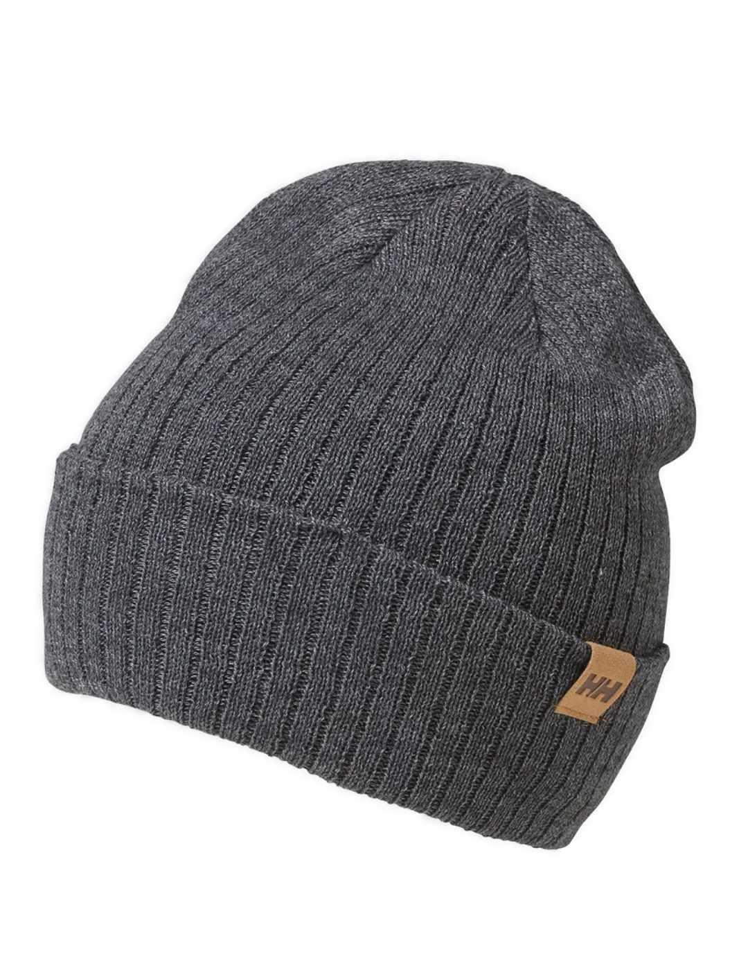 Gorro Helly Hansen Business gris de punto acanalado unisex