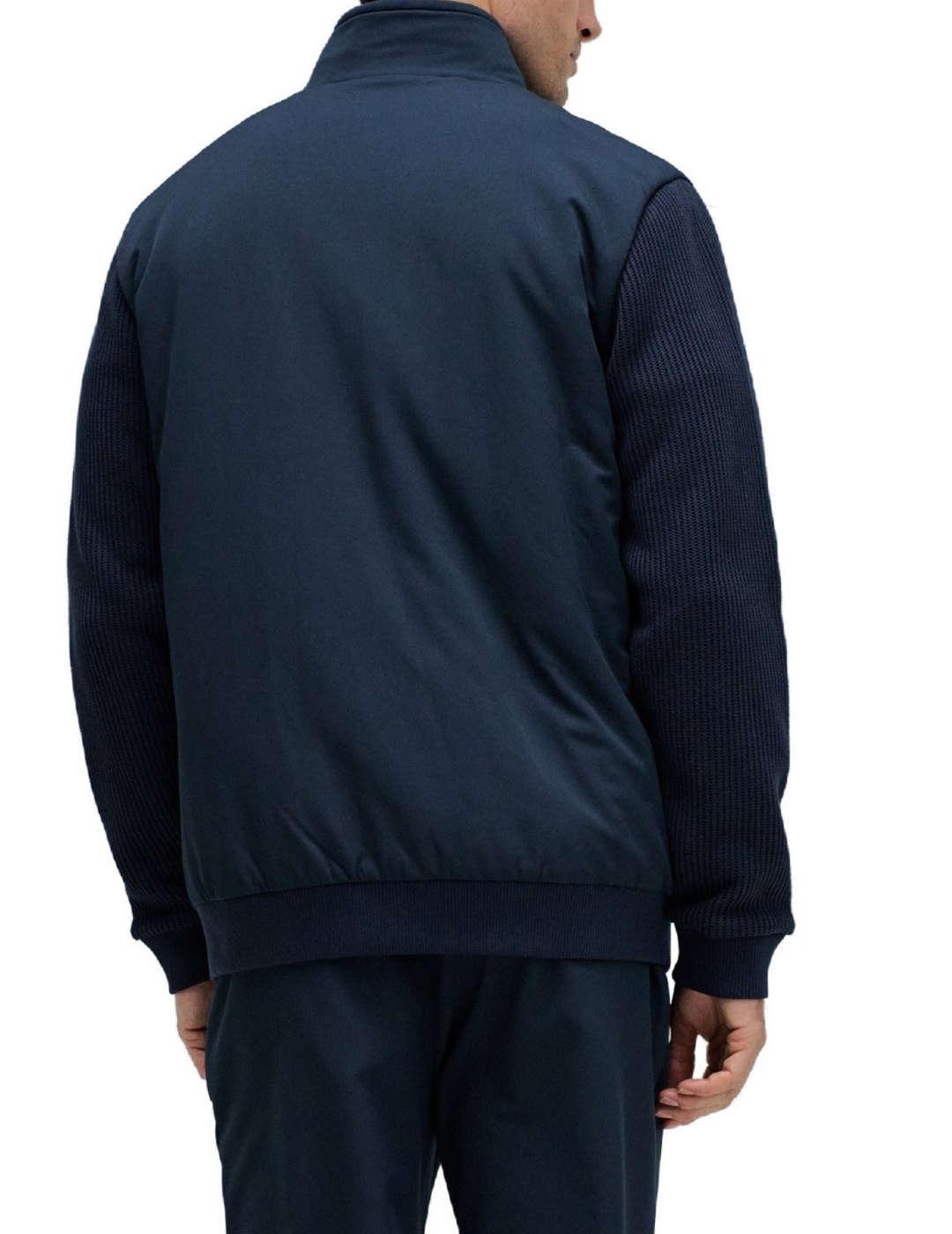 Chaqueta Salsa azul marino mangas canalé para hombre