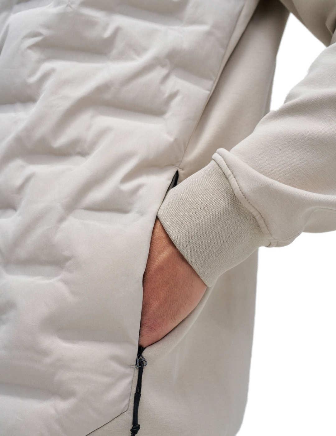 Chaqueta Salsa cruda acolchada tejido sport para hombre