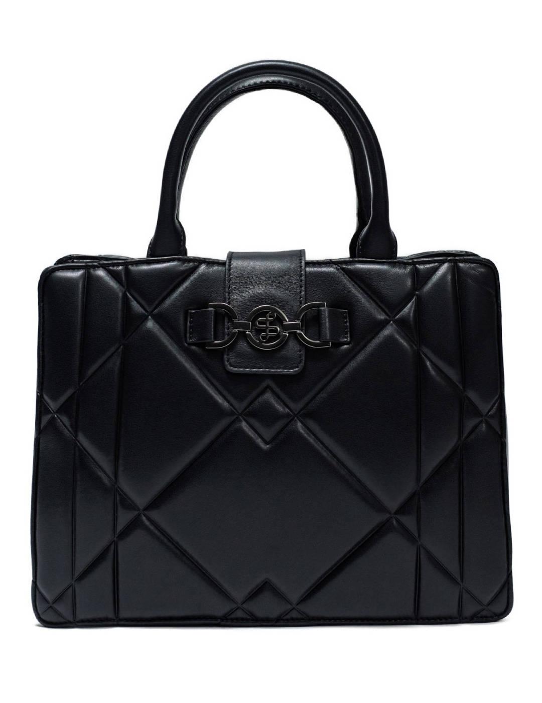 Bolso Salsa negro tote acolchado polipiel para mujer