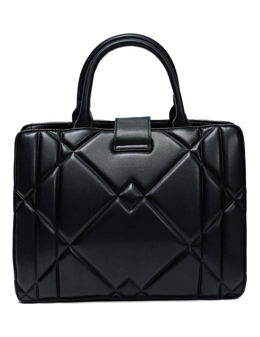 Bolso Salsa negro tote acolchado polipiel para mujer