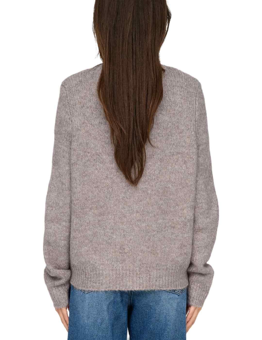 Cárdigan Only Zoey beige jaspeado para mujer