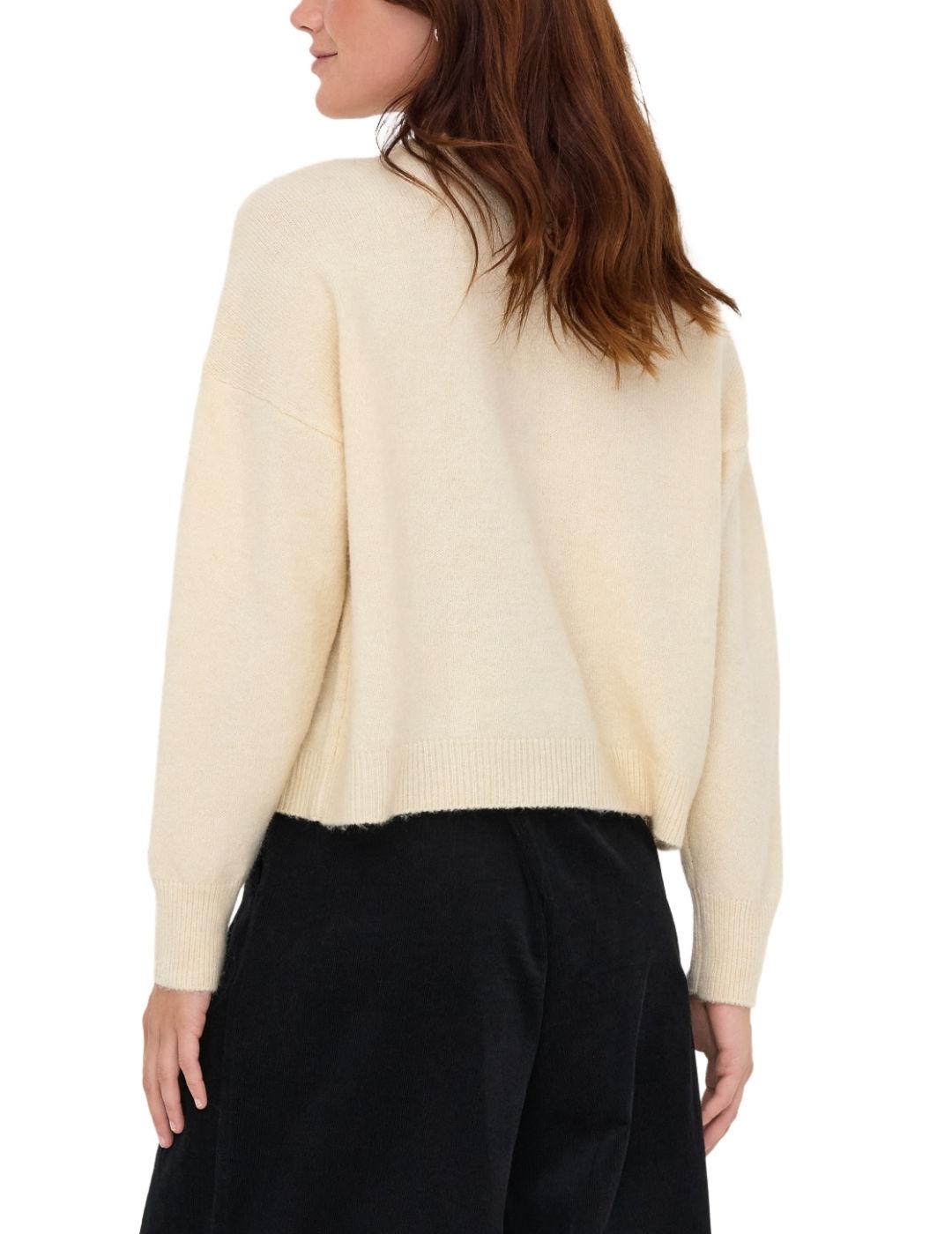 Jersey Only Renata beige estrella abalorios para mujer