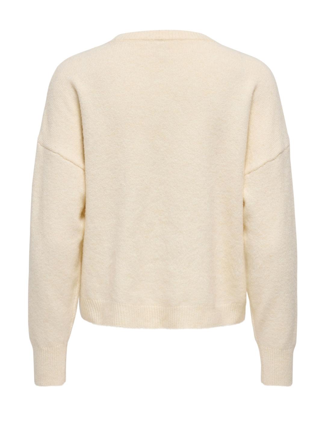 Jersey Only Renata beige estrella abalorios para mujer