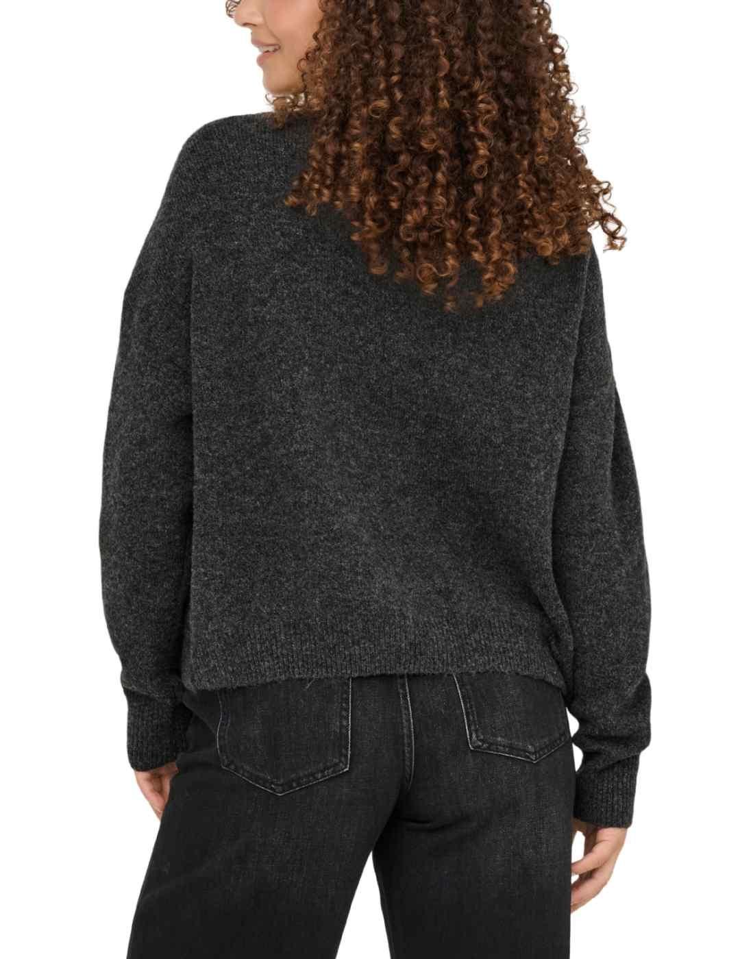 Jersey Only Renata gris oscuro dibujo estrella para mujer