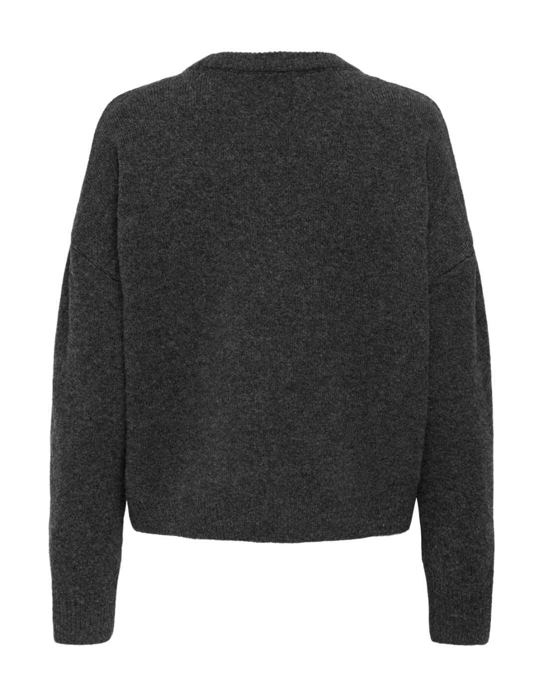 Jersey Only Renata gris oscuro dibujo estrella para mujer