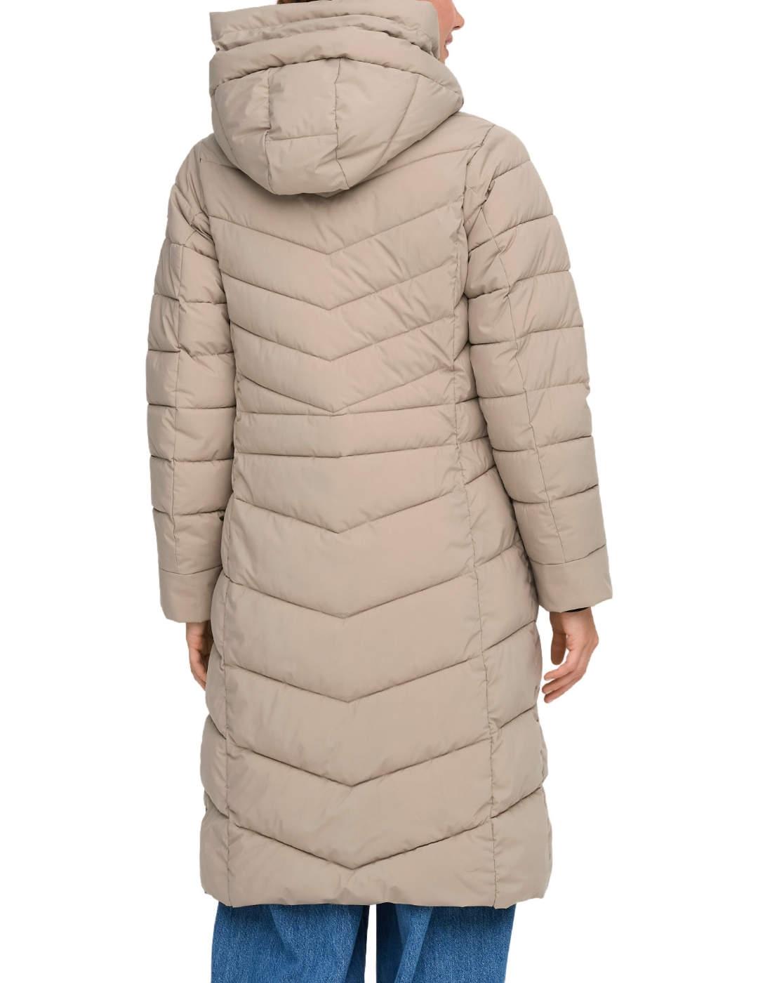 Plumas Only Juliet beige guateado largo para mujer