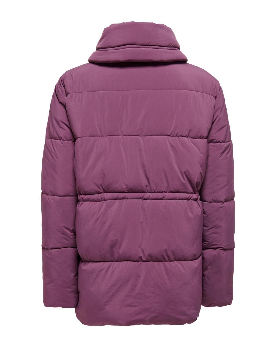 Plumas Only Lara malva guateado cuello subido para mujer