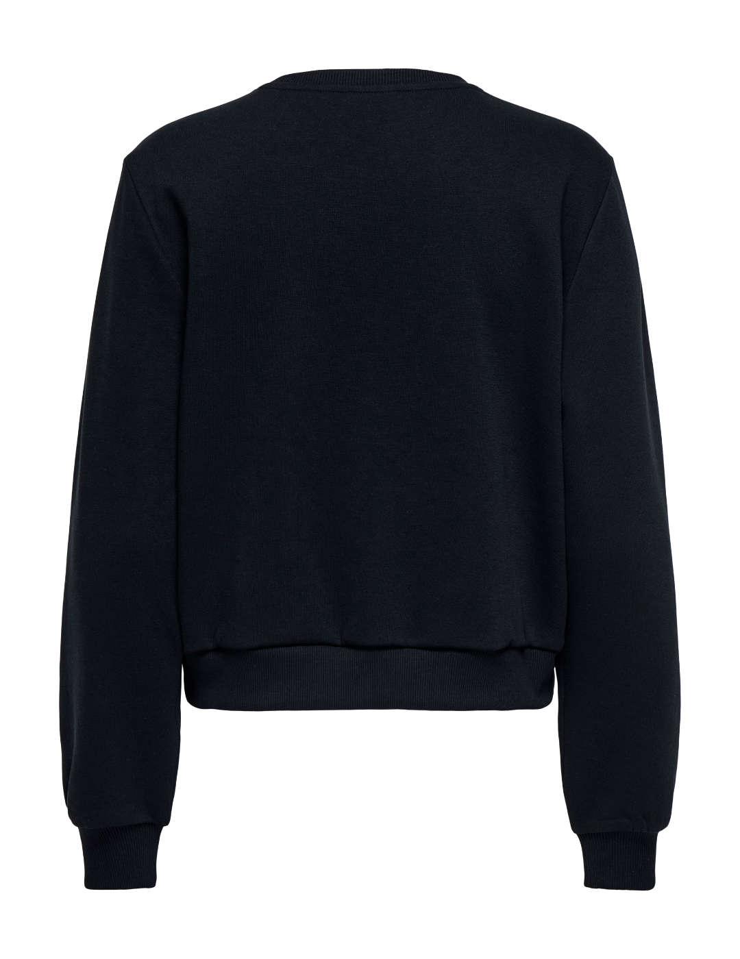 Sudadera Only Yda Xmas negro reno navideño para mujer