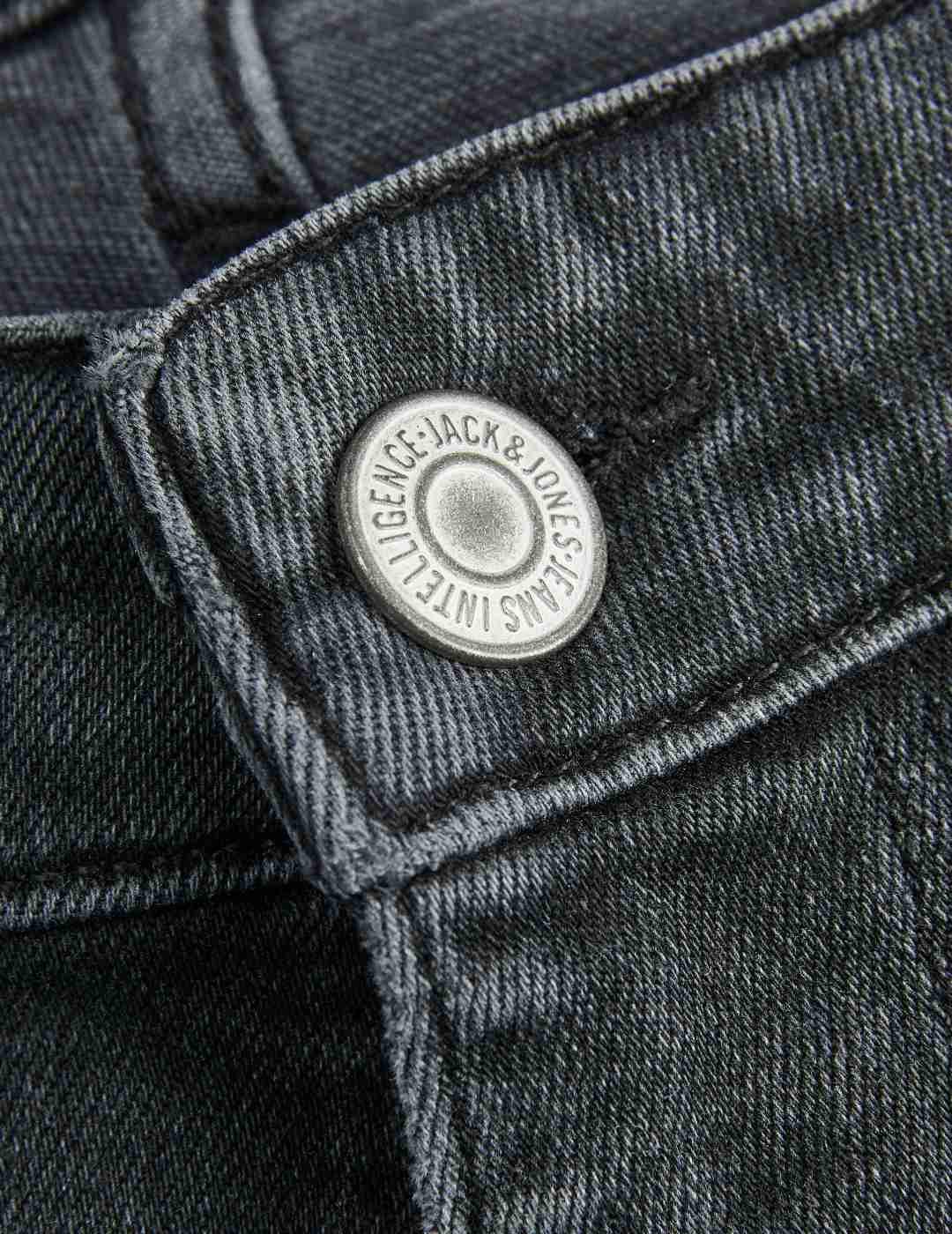 Vaquero Jack&Jones Glenn negro desgastado slim para hombre