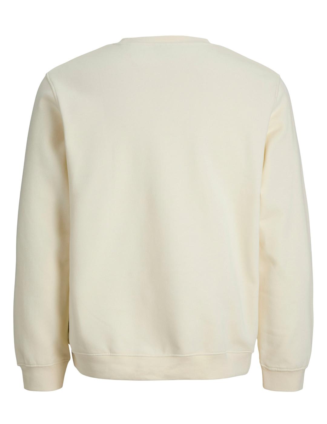 Sudadera Jack&Jones Cotier crudo sin capucha para hombre