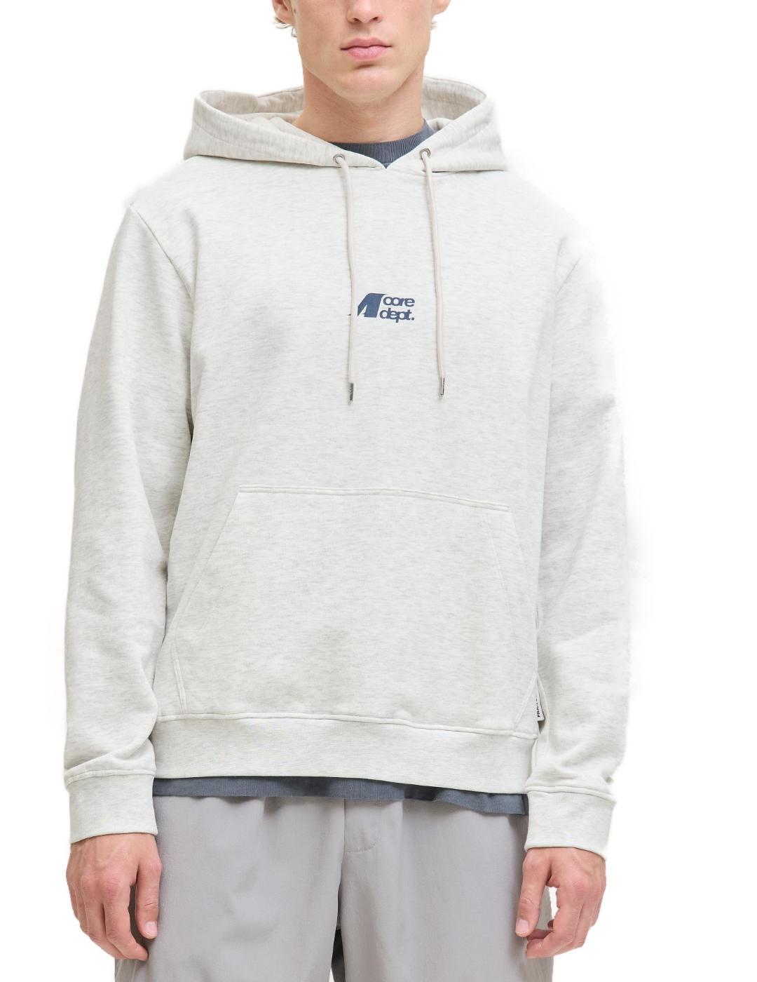 Sudadera Jack&Jones Cotier gris con capucha para hombre