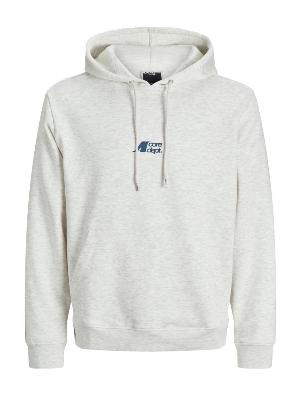 Sudadera Jack&Jones Cotier gris con capucha para hombre