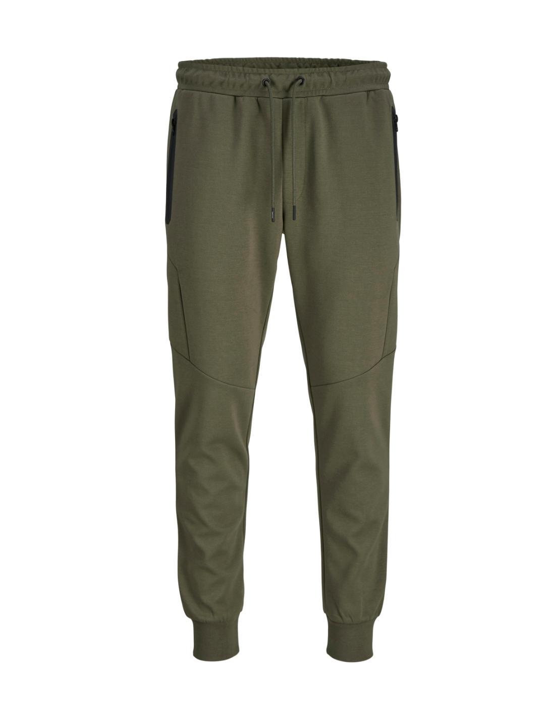 Pantalón chándal Jack&Jones Will verde militar para hombre